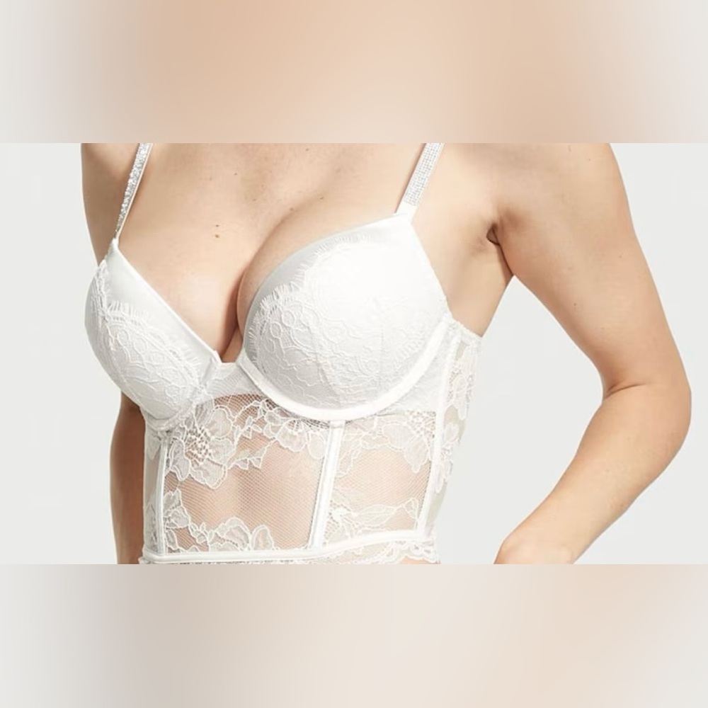 Victoria's Secret Very Sexy Bombshell Add-2-Cups Push-Up Corset Bra Size 36c🤍 - Picture 4 of 16